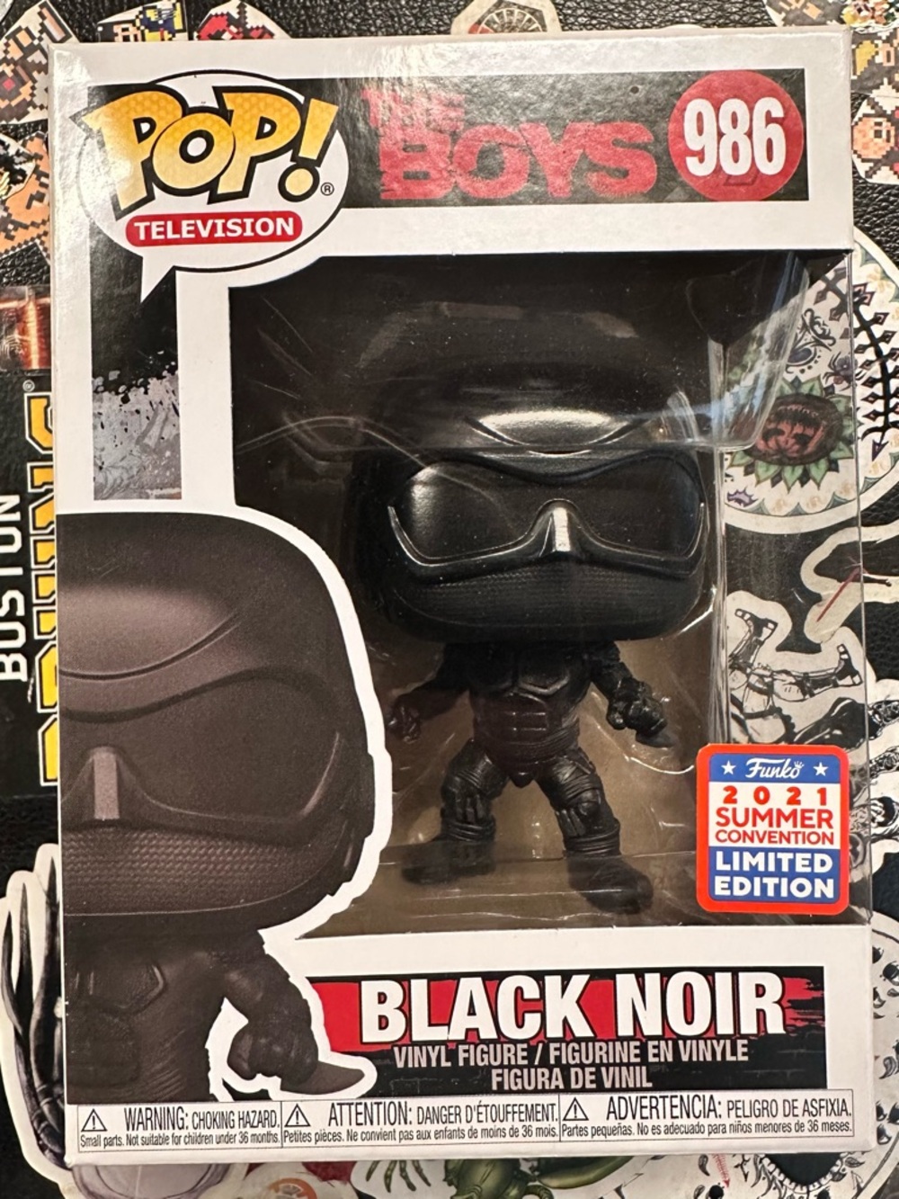 Black Noir Funko Pop! Television #986 Vinyl Figure - The Boys SDCC 2021